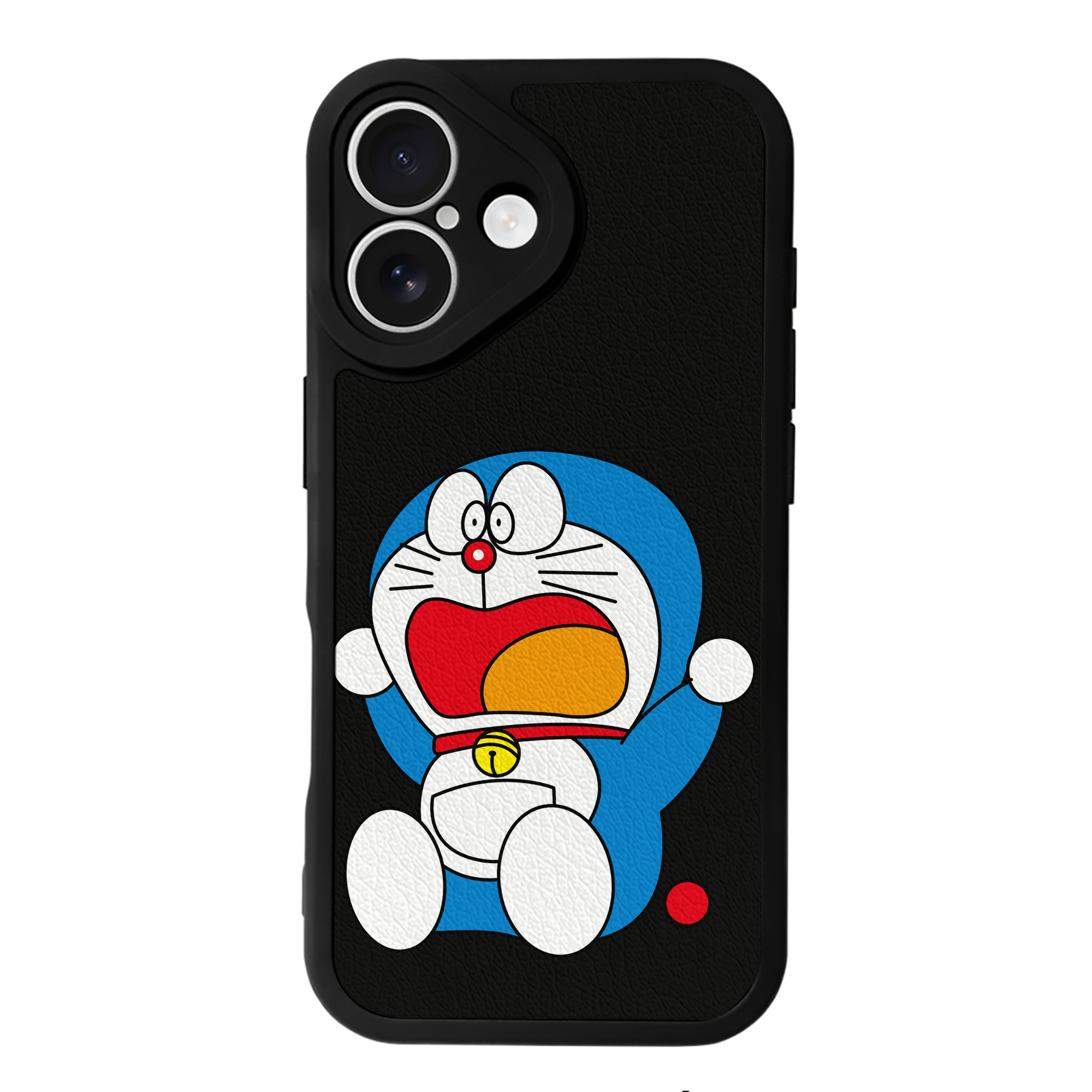 （画像用） ドラえもん Doraemon 【iPhone 16シリーズ対応】シリコンスマホケース（レザー調） 材質：シリコン